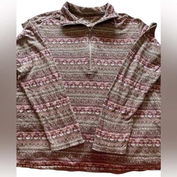 Woolrich Women’s Pullover Half Zip Boho Top Size Medium - Picture 8 of 12